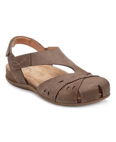 Earth Women's Birdine Cutout Flat Slingback Sandals In Brown