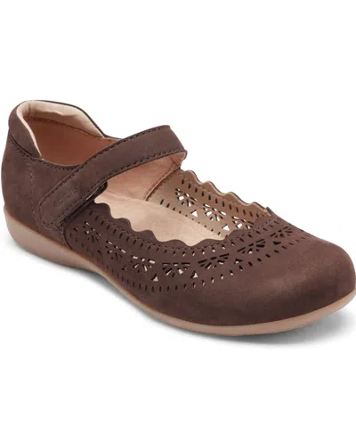 Earth Women's Brady Leather Mary Jane Flats In Brown