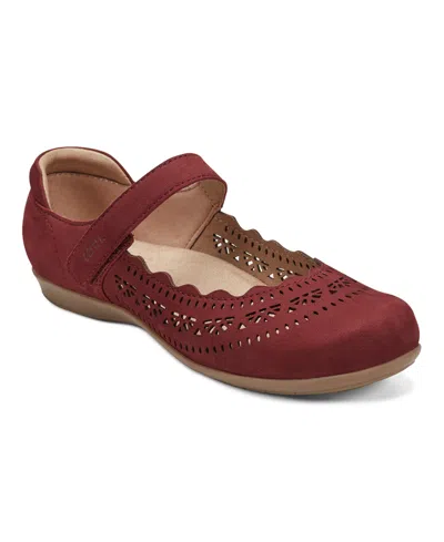 Earth Women's Brady Leather Mary Jane Flats In Red