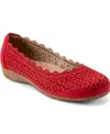 Earth ® Bria Flat In Red Leather