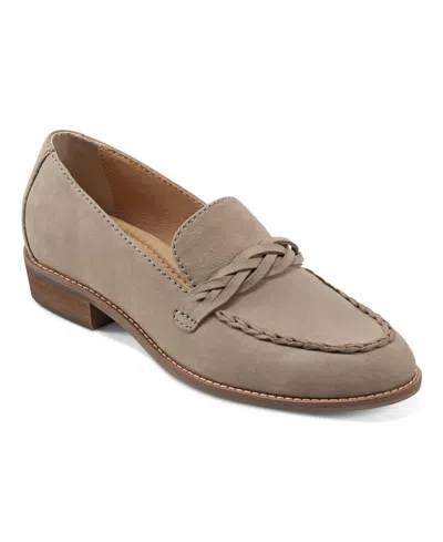 Earth Women's Edie Braided Slip-on Loafers In Taupe Leather