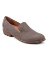 Earth Women's Edna Flat Slip-on Loafers In Grey Leather