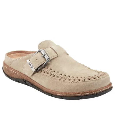 Earth Women's Eileen Woven Suede Footbed Mule Clogs In Brown