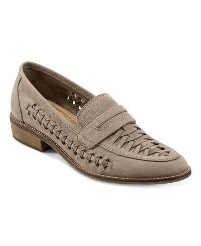 Earth Women's Ella Woven Slip-on Penny Loafers In Taupe Nubuck