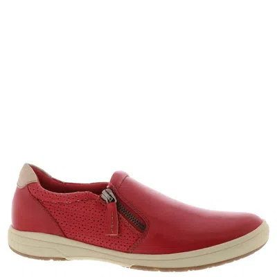 Earth Women's Elsie Leather Slip On In Red