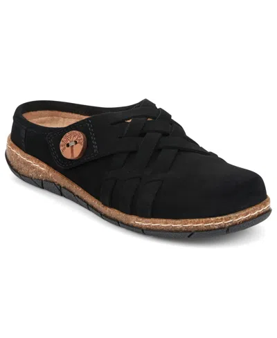 Earth Women's Emis Woven Slip-on Clogs In Black