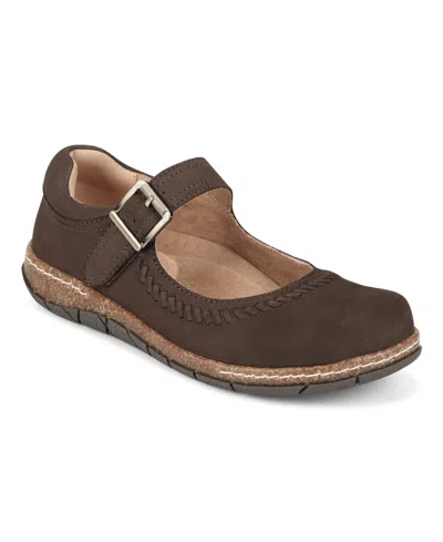 Earth Women's Erie Round Toe Mary Jane Flats In Brown