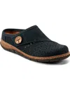 Earth Women's Erinn Cutout Slip-on Clogs In Dark Blue Nubuck