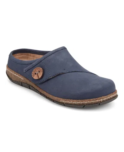 Earth Women's Ezra Button Wrap Slip-on Clogs In Blue