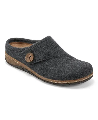 Earth Women's Ezra Button Wrap Slip-on Clogs In Gray