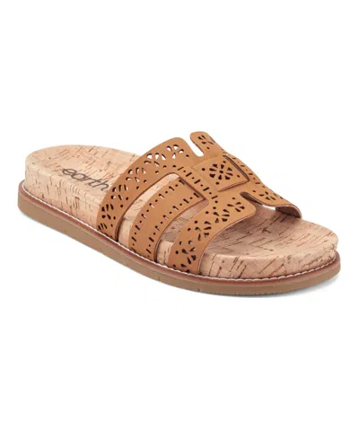 Earth Women's Fairren Flat Slip-on Footbed Sandals In Brown