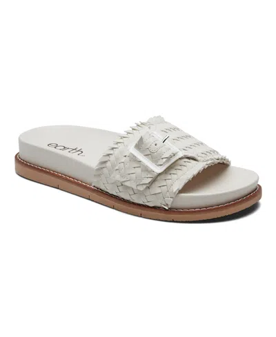 Earth Women's Fontane Woven Flat Sandals In Ivory