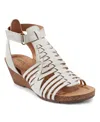 Earth Women's Hattie Fisherman Wedge Sandals In Cream