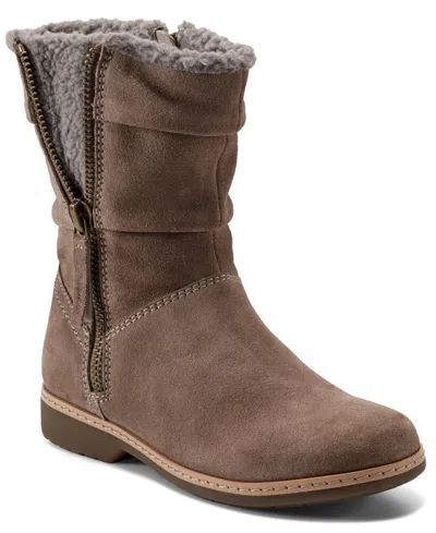 Earth Women's Hyland Cozy Water Repellent Boots In Brown