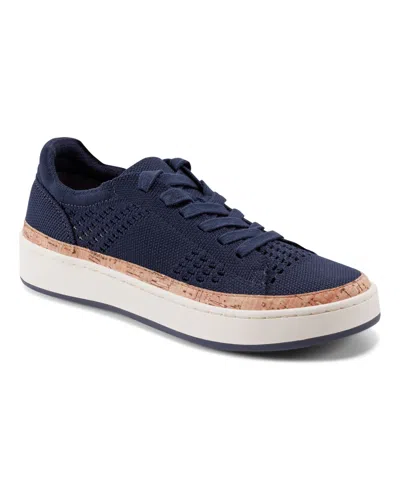 Earth Women's Knight Knit Lace-up Sneakers In Navy