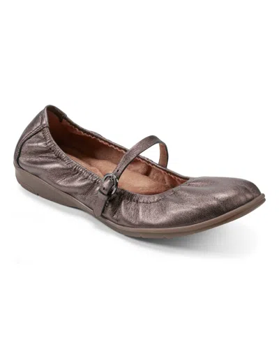 Earth Women's Korvino Square Toe Mary Jane Flats In Bronze Leather