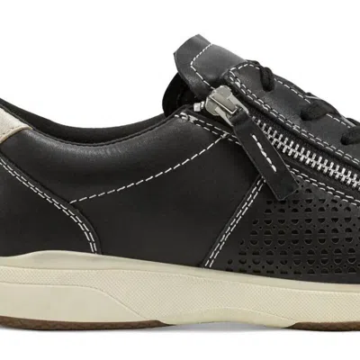 Earth Women's Netta Leather Sneaker In Black In Black Leather