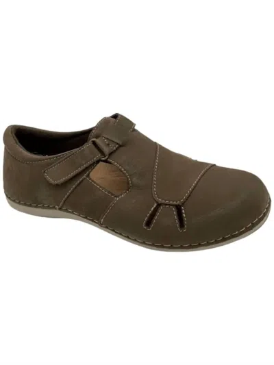 Earth Women's Penny Adjustable Slip-ons In Mushroom Nubuck In Brown