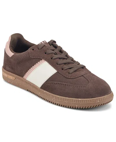 Earth Women's Penny Stripe Lace-up Sneakers In Brown
