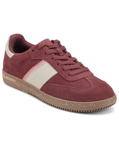Earth Women's Penny Stripe Lace-up Sneakers In Red