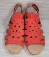 Earth Women's Pisa Chatham Low Wedge Sandals In Red