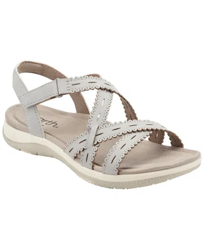 Earth Women's Sanetra Strappy Flat Sandals In Gray