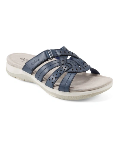 Earth Women's Sassoni Strappy Slip-on Sandals In Navy Leather