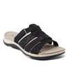 Earth Women's Sinci Fisherman Flat Slip-on Sandals In Black