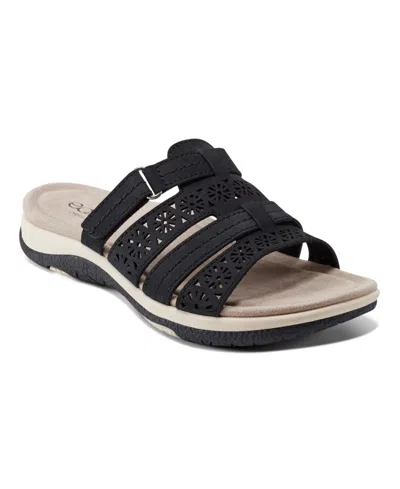 Earth Women's Sinci Fisherman Flat Slip-on Sandals In Black