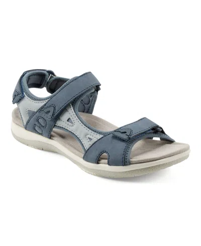 Earth Women's Skylar Lightweight Sporty Sandals In Blue Multi