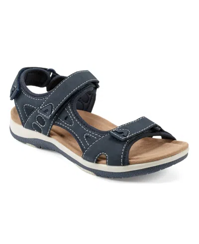 Earth Women's Skylar Lightweight Sporty Sandals In Dark Blue