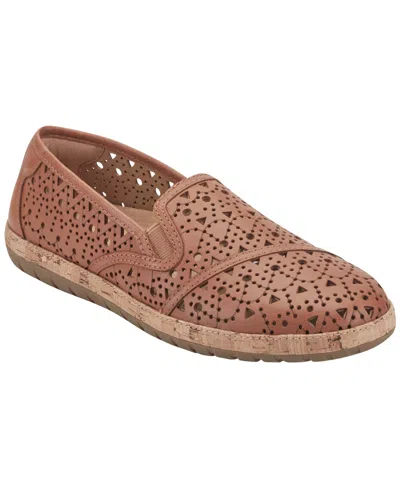 EARTH WOMEN'S TOMLYN LEATHER SLIP-ON FLATS