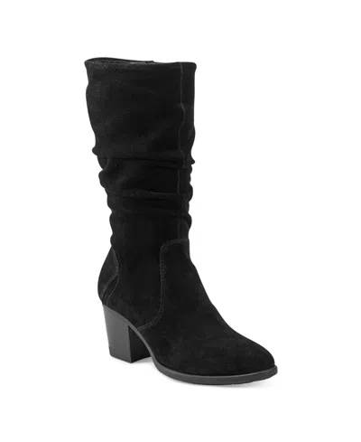 EARTH WOMEN'S VINE NARROW CALF BLOCK HEEL BOOTS