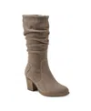 Earth Vine Boot In Taupe Suede