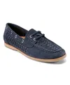 Earth Women's Wishing Woven Slip-on Boat Shoe In Blue