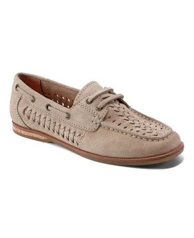 Earth Women's Wishing Woven Slip-on Boat Shoe In Ivory