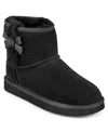 Earth Women's Worldly Round Toe Casual Ankle Booties In Black