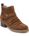 Earth Women's Zane Ruched Block Heel Booties In Brown