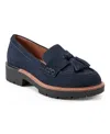 Earth Women's Zimm Tassel Lug Loafers In Blue