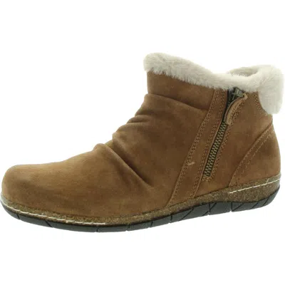 Earth Womens Faux Fur Booties In Multi