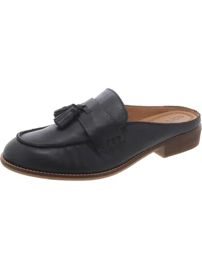 Earth Everett Womens Tassel Loafer Mules In Black