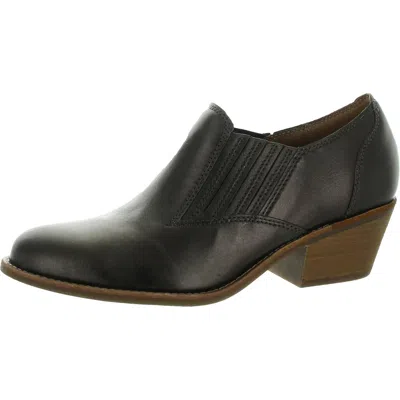 Earth Womens Padded Insole Leather Booties In Gold