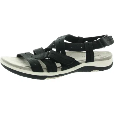 Earth Womens Strappy Strappy Sandals In Black