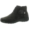 EARTH WOMENS ZIPPER LEATHER BOOTIES