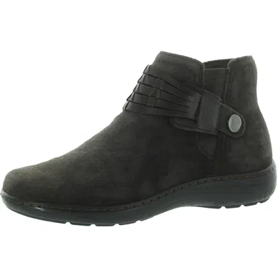 Earth Womens Zipper Leather Booties