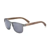 Earth Wood Reine Polarized Sunglasses In Gray