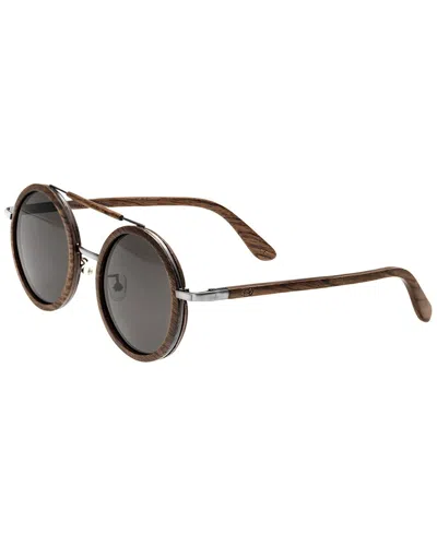 Earth Wood Unisex Bondi 50mm Polarized Sunglasses In Brown