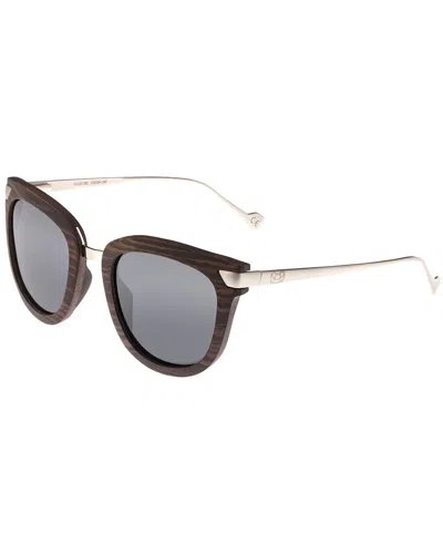Earth Wood Unisex Esg033bz 53mm Polarized Sunglasses In Brown