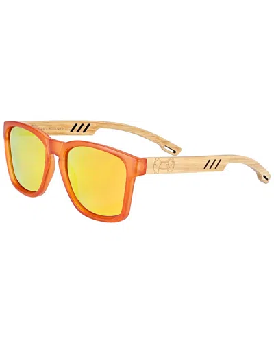 Earth Wood Unisex Haven 46mm Polarized Sunglasses In Yellow