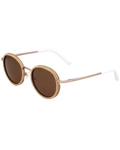 Earth Wood Unisex Himara 50mm Polarized Sunglasses